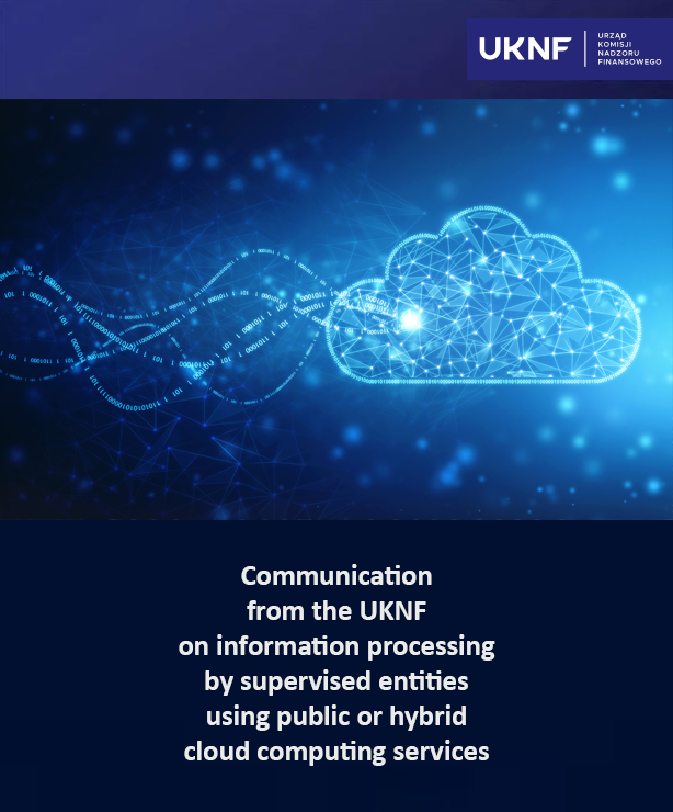 Communication from the UKNF on information processing by supervised entities using public or hybrid cloud computing services